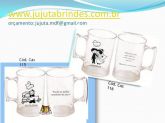 LEMBRANCINHA CANECAS PARA CASAMENTO 400 ML LUXO