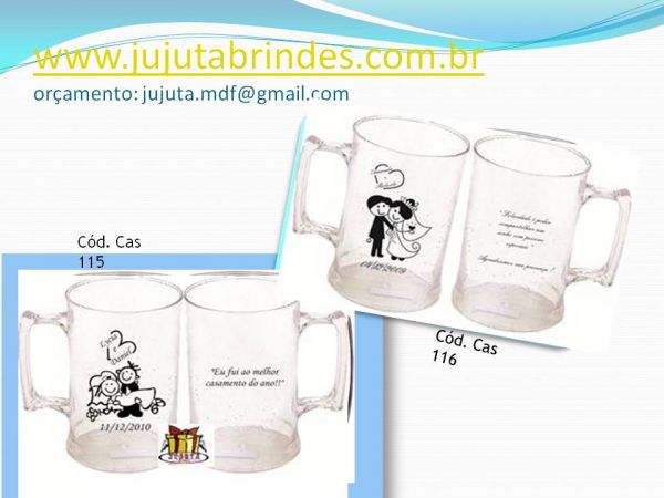 LEMBRANCINHA CANECAS PARA CASAMENTO 400 ML LUXO