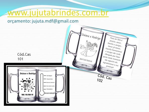 LEMBRANCINHA CANECAS PARA CASAMENTO 400 ML LUXO