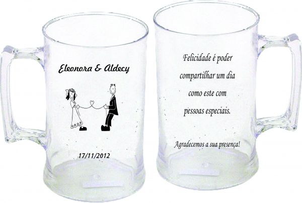 LEMBRANCINHA CANECAS PARA CASAMENTO 400 ML LUXO